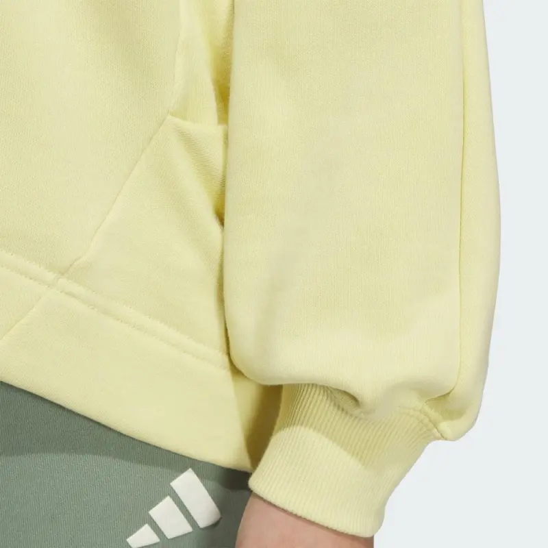 Adidas Drop Shoulder Sleeve T Shirt Women's Yellow-4
