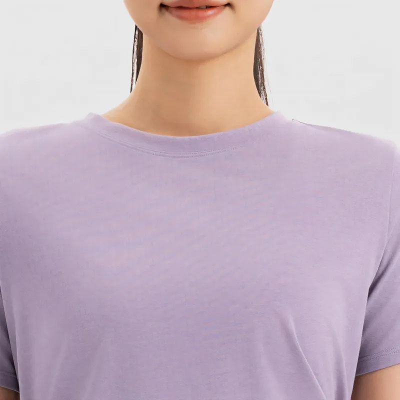 DECATHLON Regular T Shirt Women's Smoky Purple-3