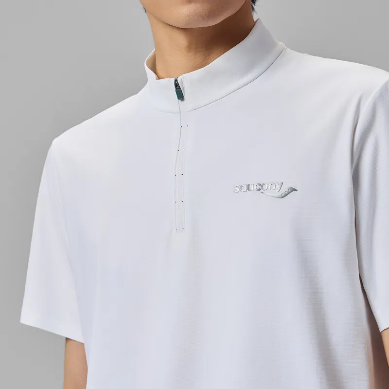 Saucony T Shirt Men's Pearl White-4