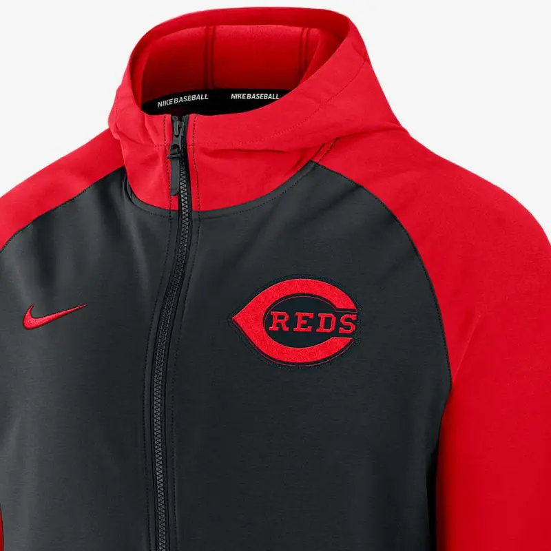 Nike Cincinnati Reds Authentic Collection Men's Nike Therma Mlb Full Zip Jacket-2