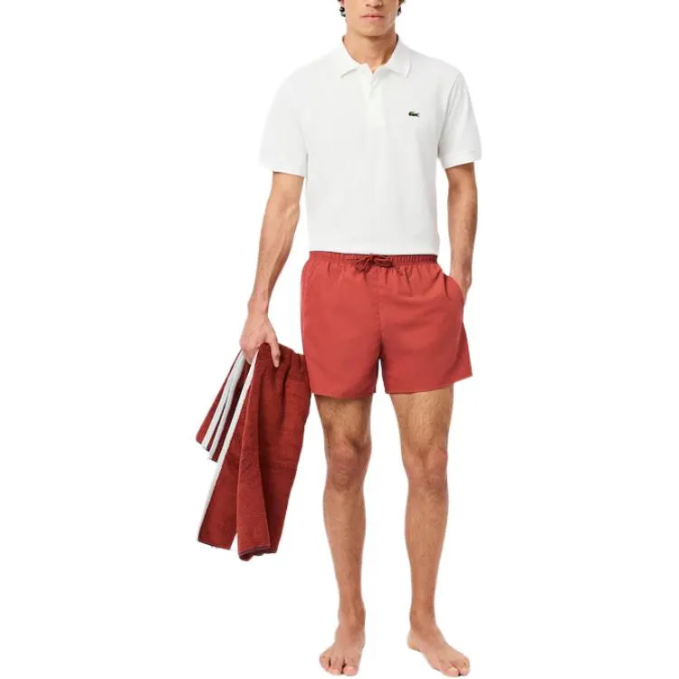 LACOSTE Swimming Shorts Men's Ochre Red-1