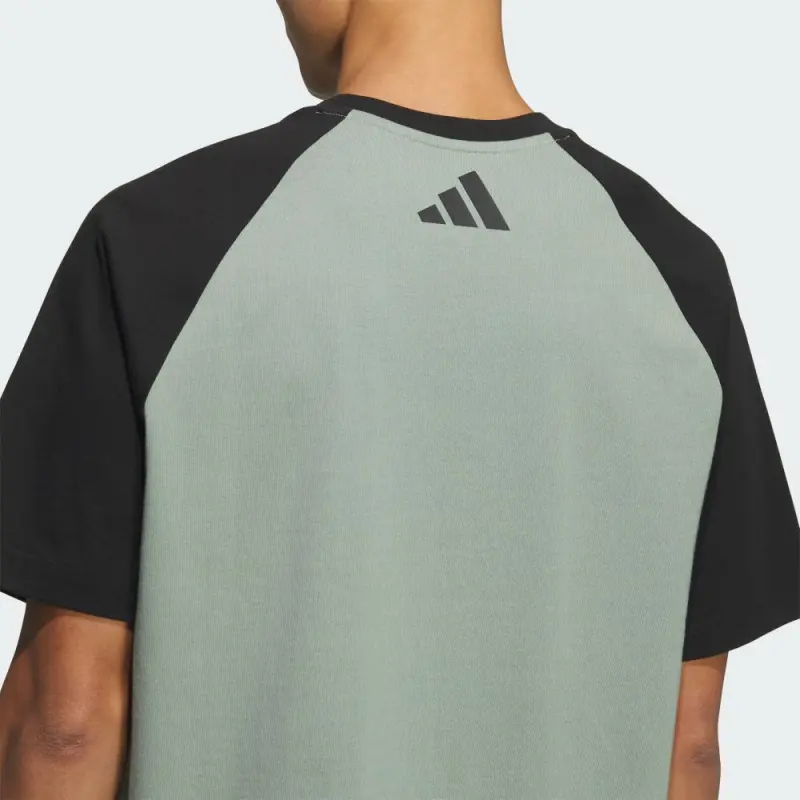 Adidas T Shirt Unisex Dusty Green/Black-3