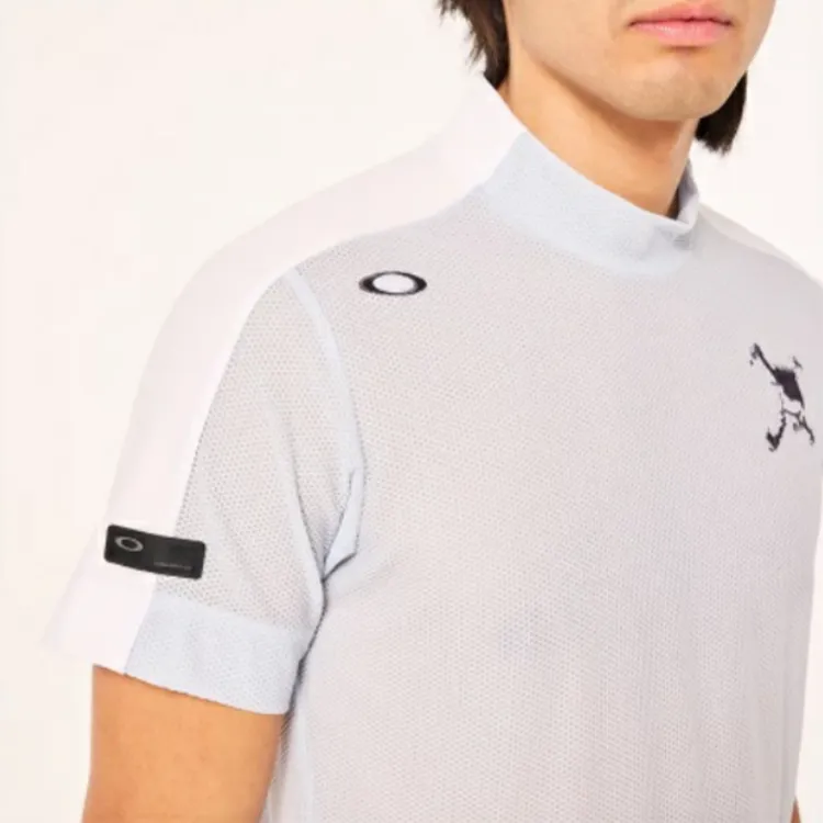 Oakley Polo Shirt Men's Aqua Blue-2
