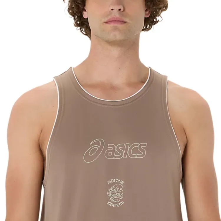 Asics MIDTOWN KRAKENS Tank Top Men's Oil Cloth Gray-1