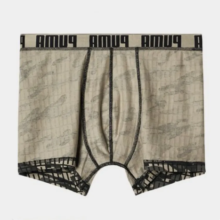 PUMA Underpants Men's 3 Pack Green Camouflage-2