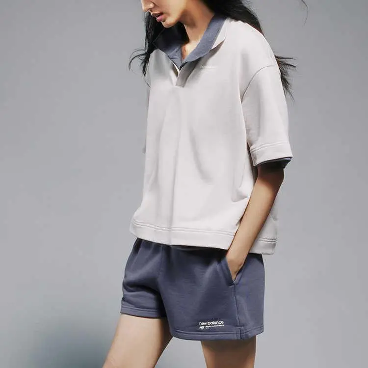 New Balance Polo Shirt Women's Light Khaki-4