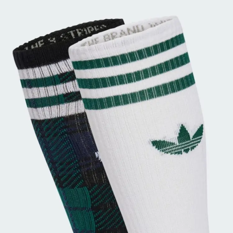 Adidas Originals Tartan Crew Socks 2 Pairs-1