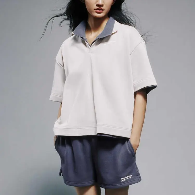 New Balance Polo Shirt Women's Light Khaki-3