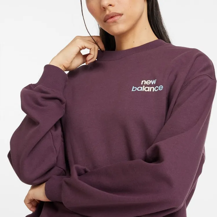 New Balance Sweatshirt Women's Dark Red-3
