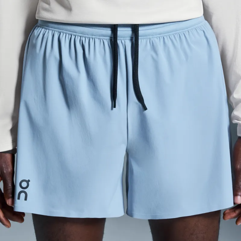 On Performance Sports Shorts Men's Light Gray Blue-3