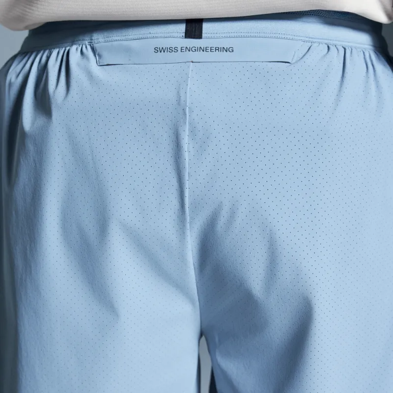 On Performance Sports Shorts Men's Light Gray Blue-4