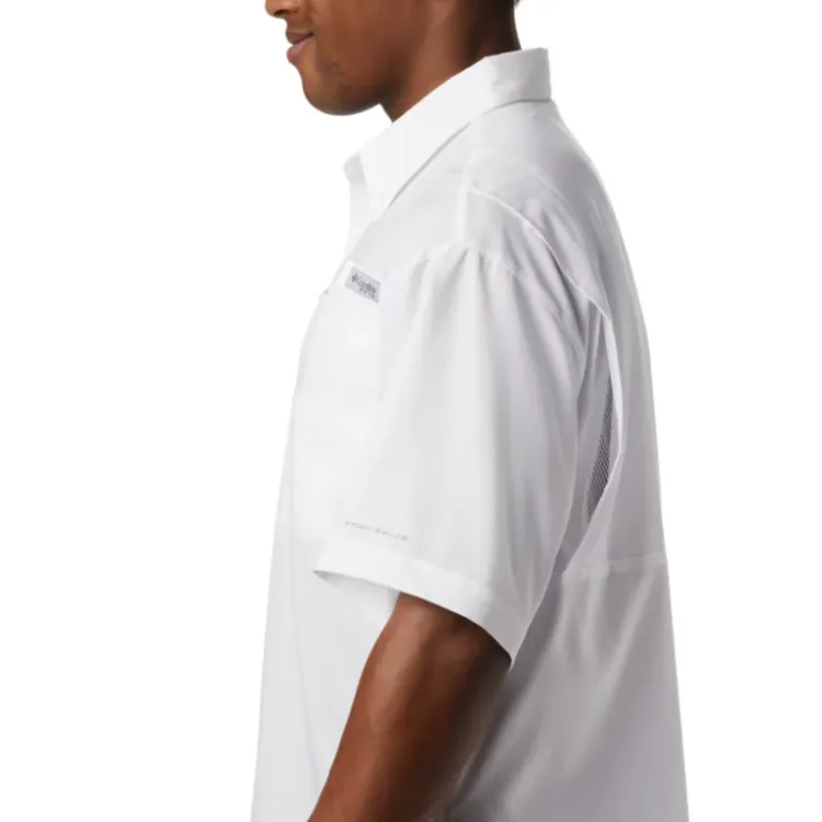Columbia Collegiate PFG Collegiate PFG Tamiami™ Shirt Men's White-3