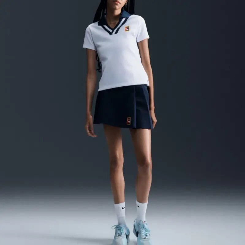 Nike X Yoon Women's Short Sleeve Polo White/Armory Navy-3