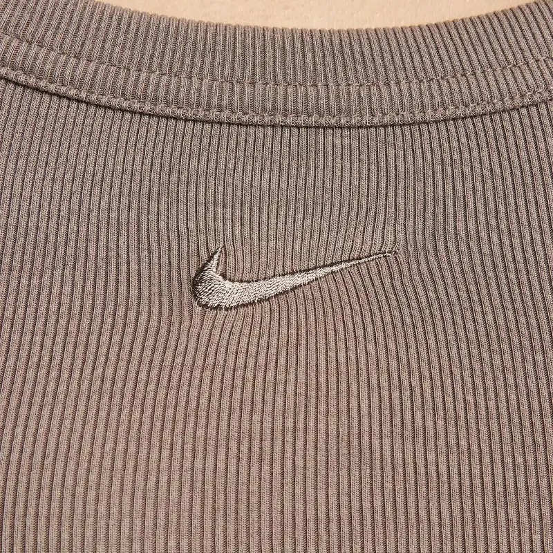 Nike SwooshSportswear Chill Knit Golji Sleeveless Dress Women's Umber-3