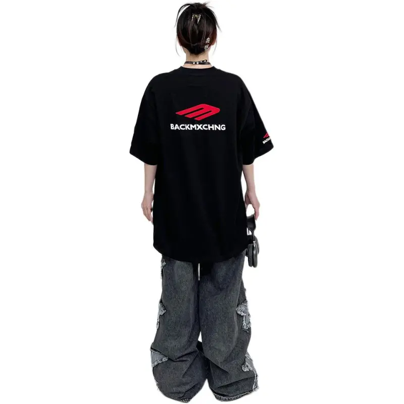 Vine Color Drop Shoulder Sleeve T Shirt Unisex-4