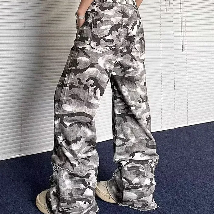 T IRA Cargo Pants Unisex Camouflage Summer-2