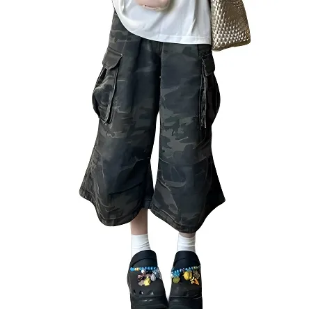 CORNILOT Denim Shorts Unisex Camouflage-1