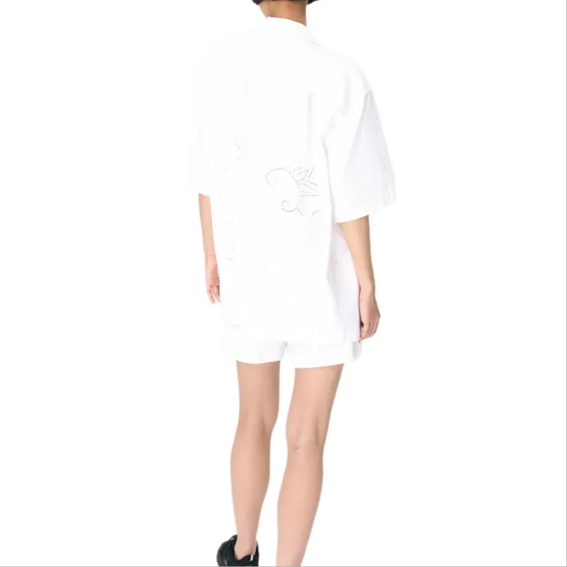 Marine Serre Shirt Unisex White-1