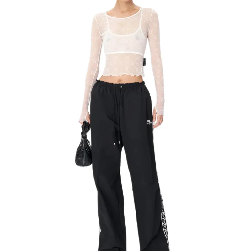 Marine Serre Mesh Cropped Top-1