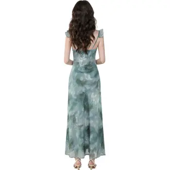 AHDO Sleeveless Dress Women's Blue