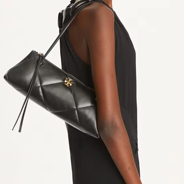TORY BURCH Kira Diamond Quilt East Shoulder Bag Black-4