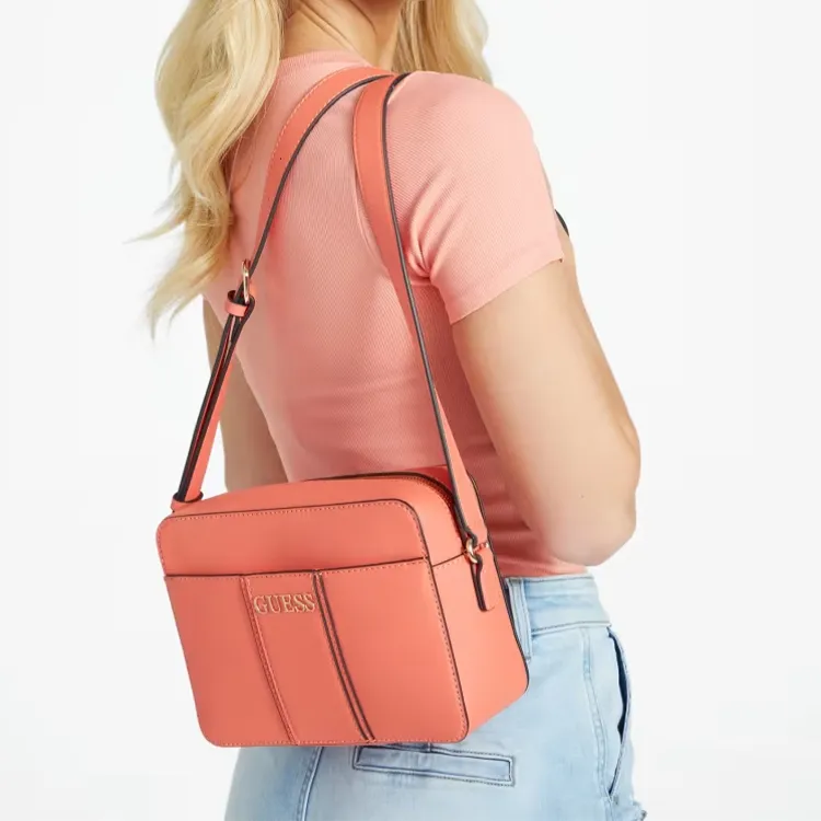 GUESS Artificial Leather Artificial Leather Shoulder Bag, Crossbody Bag Women's Orange-4
