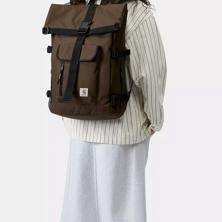 Carhartt WIP Polyester Backpack Unisex Umber-3