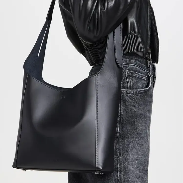 RAG&BONE Cow Leather Crossbody Bag Shoulder Bag Women's Black-4