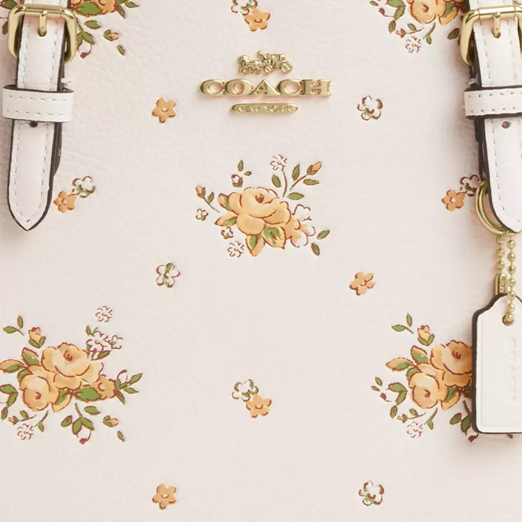 COACH Pebble Leather Tote Bag, Shopping Bag, Shoulder Bag, Crossbody Bag, Handbag Medium Size Women's White-4