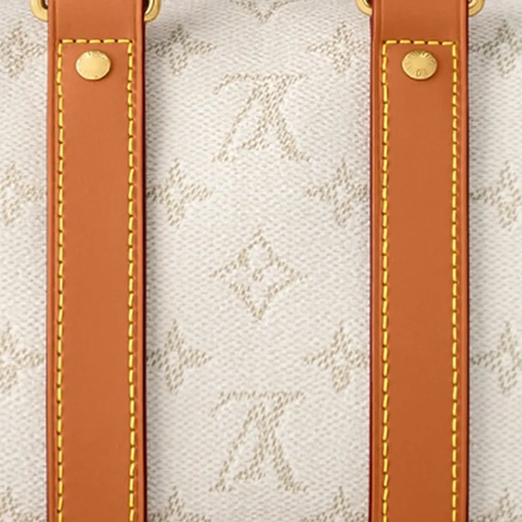 LOUIS VUITTON KeepallBandoulière Monogram Heritage Coated Canvas Shoulder Bag, Crossbody Bag, Handbag Men's Ecru-4