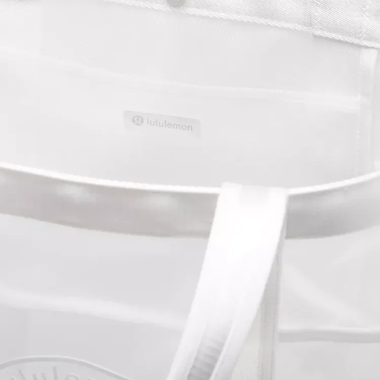 Lululemon Nylon Tote Bag, Shopping Bag, Handbag Unisex White-2