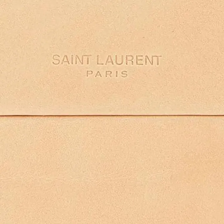 SAINT LAURENT Leather Box Bag, Crossbody Bag, Shoulder Bag Mini Women's Vintage Brown Gold-3