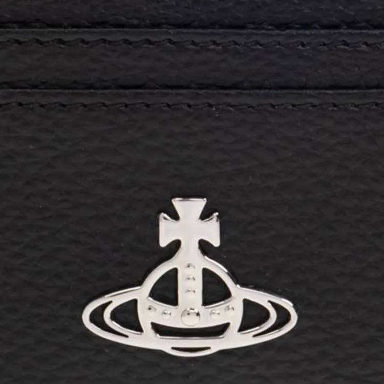 Vivienne Westwood Polyurethane Card Holder Men's Black-3
