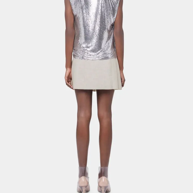 Rabanne Pleated Mini Skirt-3