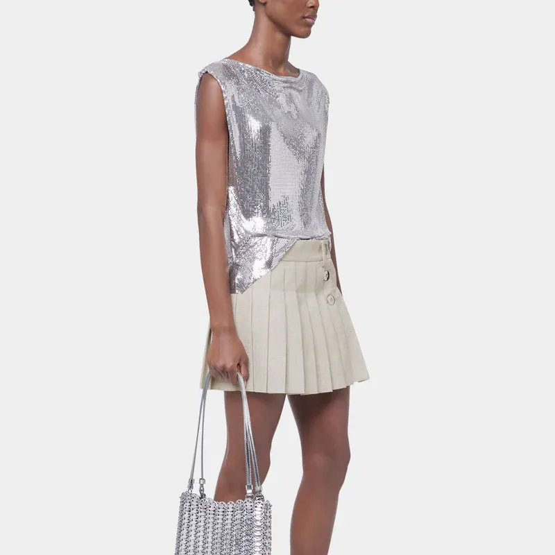 Rabanne Pleated Mini Skirt-6
