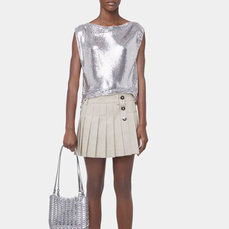 Rabanne Pleated Mini Skirt-4