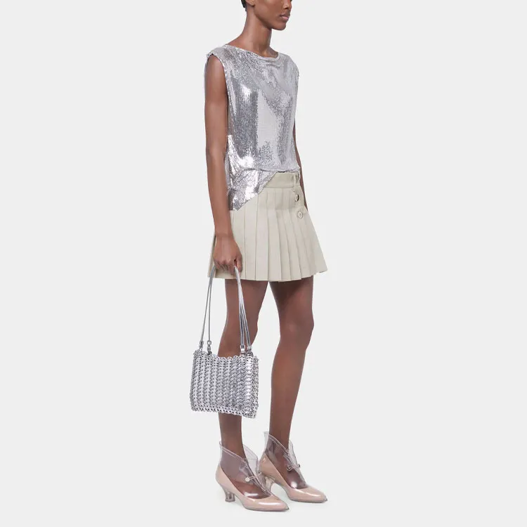 Rabanne Pleated Mini Skirt-5