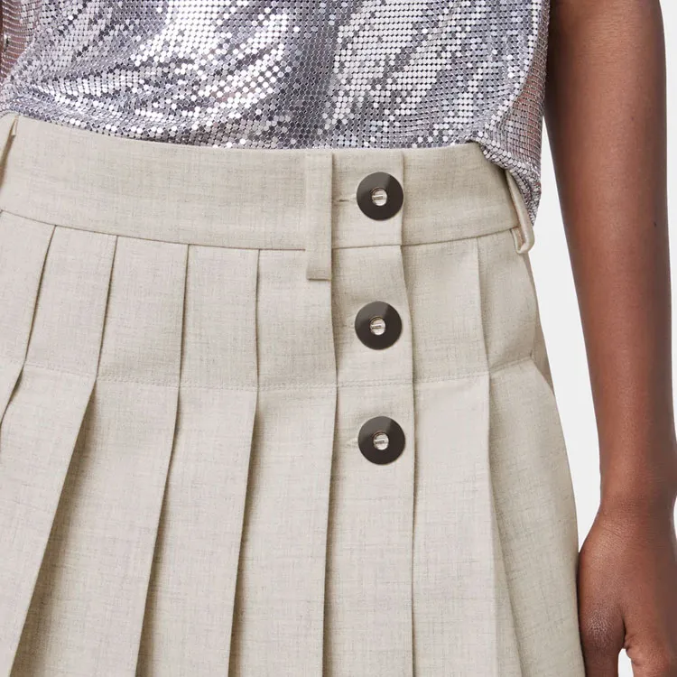Rabanne Pleated Mini Skirt-7