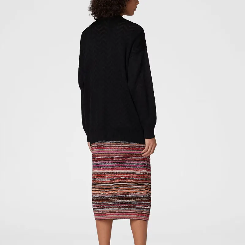 MISSONI Tonal Chevron Oversized Cardigan-3