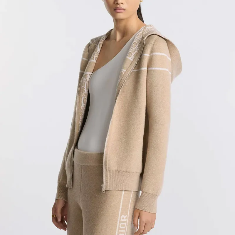 DIOR SS25 Cashmere Sweater Women's Khaki-4