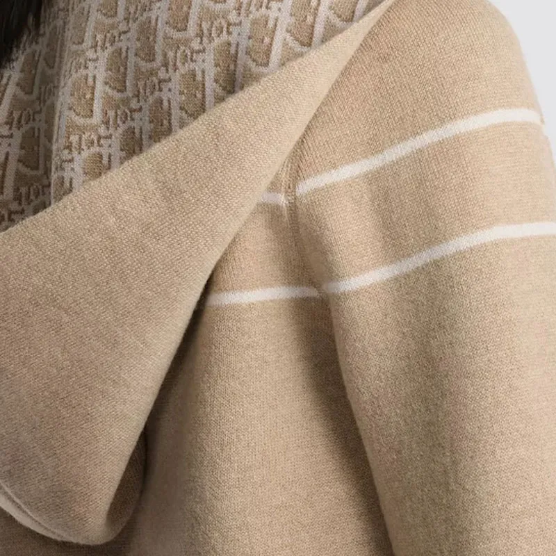 DIOR SS25 Cashmere Sweater Women's Khaki-5