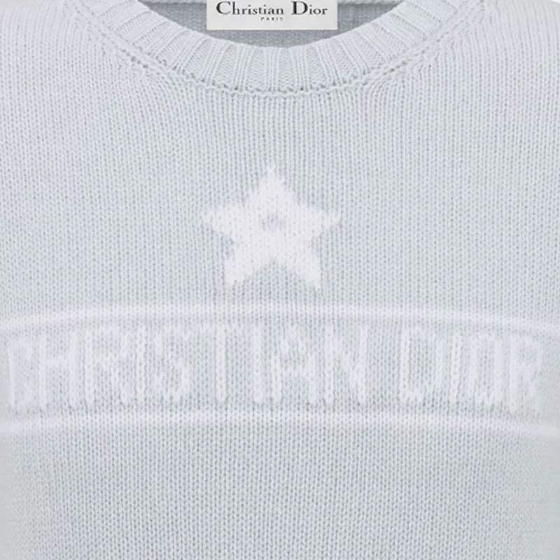 DIOR SS25 Cashmere Sweater Women's Blue-4