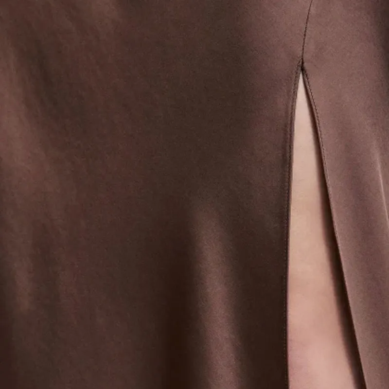 Patrizia Pepe Satined Maxi Skirt-4