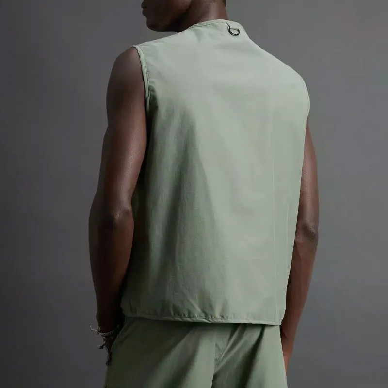WOOLRICH SS25 Vest Unisex Green-2