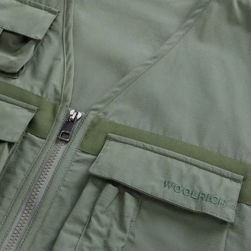 WOOLRICH SS25 Vest Unisex Green-7
