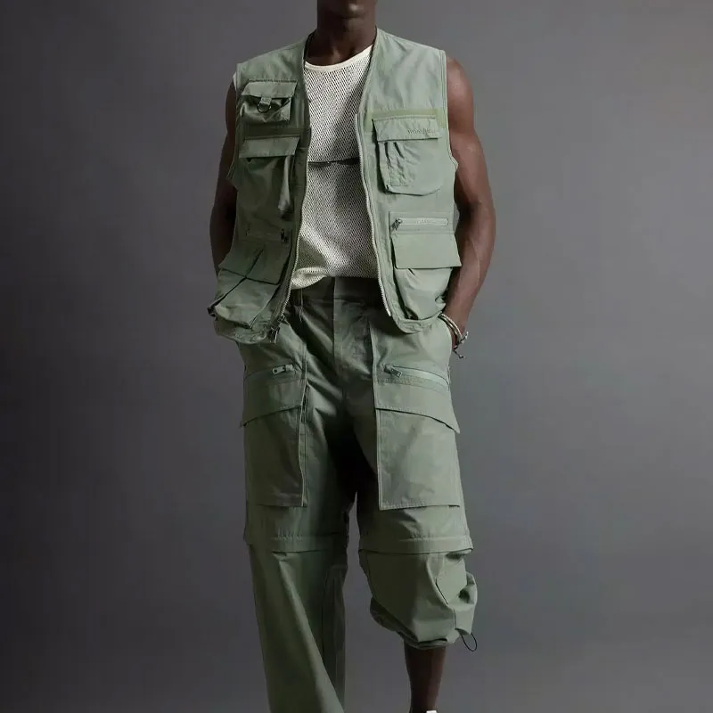 WOOLRICH SS25 Vest Unisex Green-3