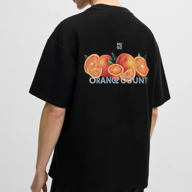 HUGO BOSS Dartiee Fruit illustration T shirt-2
