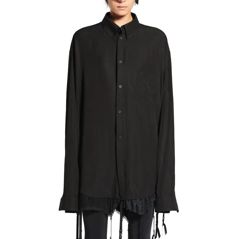 Balenciaga Lace trim Shirt-5