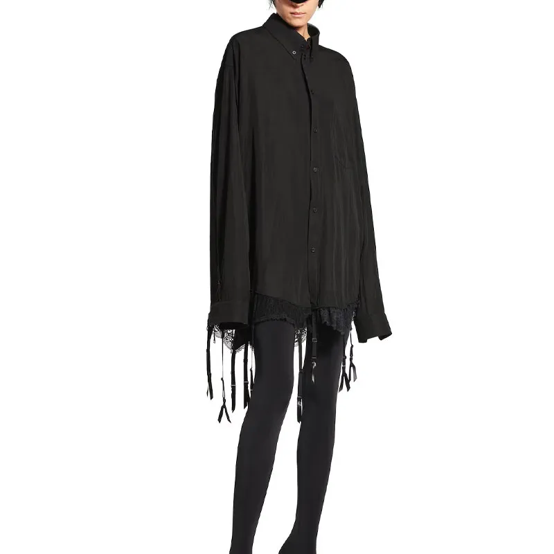 Balenciaga Lace trim Shirt-2