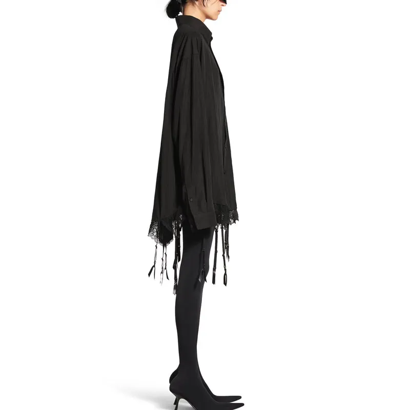 Balenciaga Lace trim Shirt-4